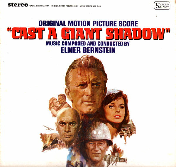 Elmer Bernstein – Cast A Giant Shadow (Original Motion Picture Score) - New LP Record 1966 United Artists USA Stereo Original Vinyl - Soundtrack - Shuga Records