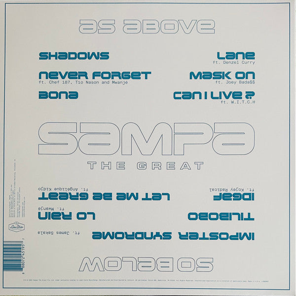 Sampa The Great - As Above So Below - New LP Record 2022 Urban Outfitters Loma Vista Lime Green Monster Vinyl - Hip Hop - Shuga Records