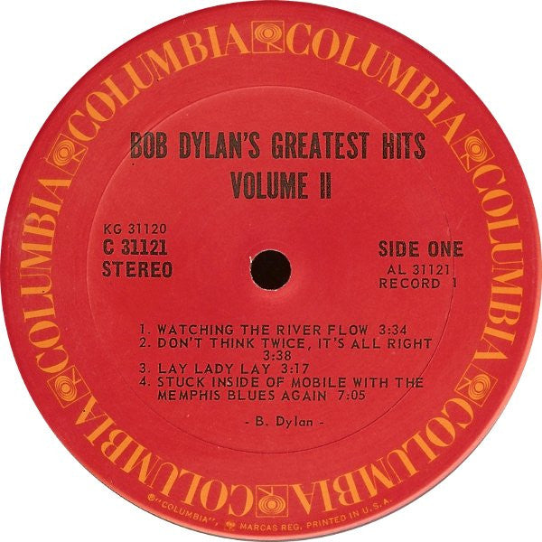 Bob Dylan ‎– Bob Dylan's Greatest Hits Volume II - VG+ 2 LP Record 1971 Columbia USA Vinyl - Rock / Folk Rock - Shuga Records