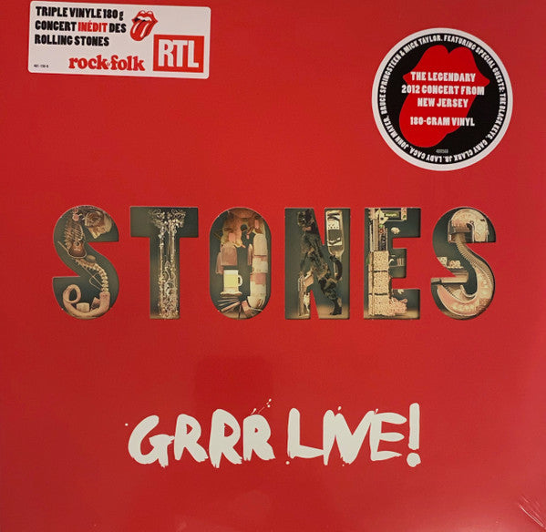 The Rolling Stones - Grrr Live! - New 3 LP Record 2023 Mercury 180 Gram Vinyl - Classic Rock / Blues Rock - Shuga Records