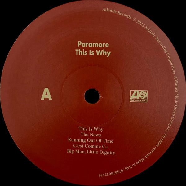 Paramore - This Is Why - New LP Record 2023 Atlantic Black Vinyl - Rock / Alternative Rock - Shuga Records