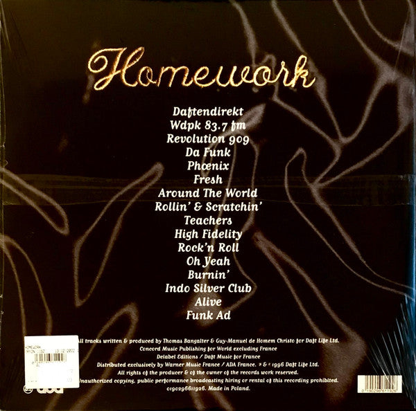 Daft Punk - Homework (1996) - Mint- 2 LP Record 2022 Parlophone Soma Quality Vinyl - Electronic / House / Disco - Shuga Records