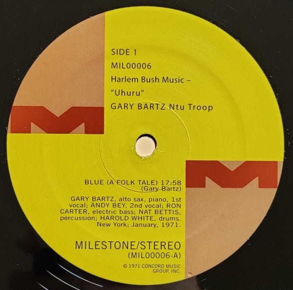 Gary Bartz NTU Troop - Harlem Bush Music - Uhuru (1971) - New LP