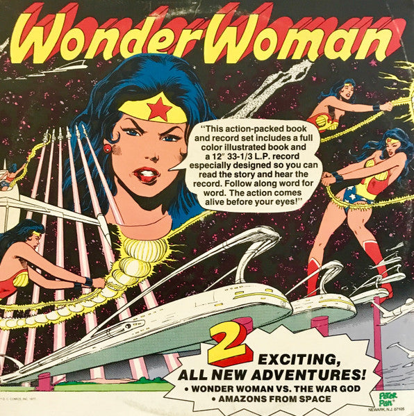 Unknown Artist - Wonder Woman (See And Hear Two Exciting Stories) - VG+ LP Record 1977 DC Comics Peter Pan USA Vinyl - Story / Children's - Shuga Records