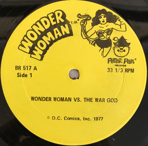 Unknown Artist - Wonder Woman (See And Hear Two Exciting Stories) - VG+ LP Record 1977 DC Comics Peter Pan USA Vinyl - Story / Children's - Shuga Records