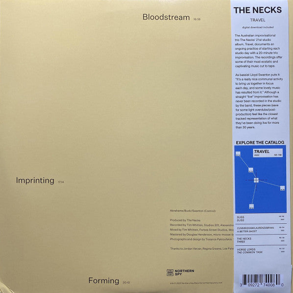The Necks - Travel - Mint- 2 LP Record 2023 Northern Spy USA Vinyl, OBI & Download - Post Rock / Jazz-Rock - Shuga Records