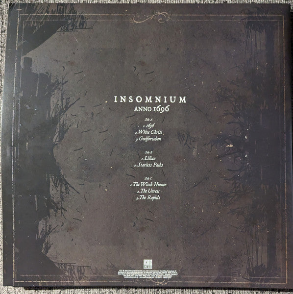 Signed Autographed - Insomnium - Anno 1696 - Mint- 2 LP Record 2023 Century Media Finland Band Webstore Exclusive Black With White Marble 180 gram Vinyl, CD & Booklet - Melodic Death Metal - Shuga Records