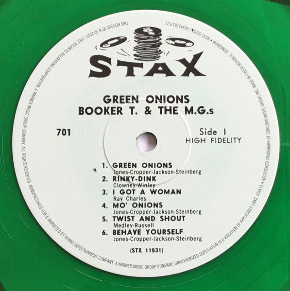 Booker T. & The M.G.'s - Green Onions (1962) - New LP Record 2023 Stax Green 180 gram Vinyl & Booklet - Soul / Funk - Shuga Records