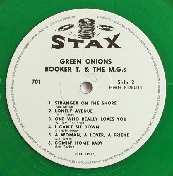 Booker T. & The M.G.'s - Green Onions (1962) - New LP Record 2023 Stax Green 180 gram Vinyl & Booklet - Soul / Funk - Shuga Records