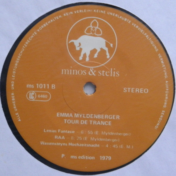 Emma Myldenberger - Tour De Trance - Mint- LP Record 1979 Minos & Stelis Germany Vinyl & Insert - Psychedelic Rock / Folk Rock - Shuga Records