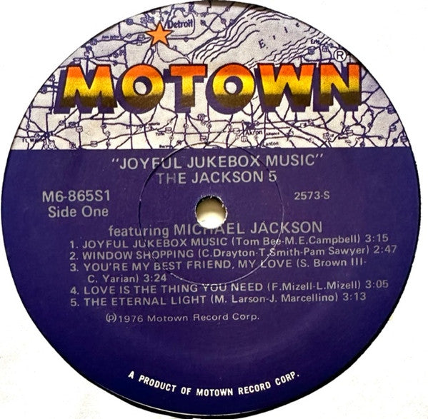 The Jackson 5 - Joyful Jukebox Music - VG+ LP Record 1976 Motown USA Vinyl - Soul / Funk