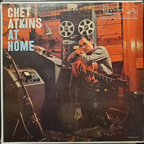 Chet Atkins – Chet Atkins At Home - VG+ LP Record 1958 RCA USA Mono Vinyl - Country / Folk
