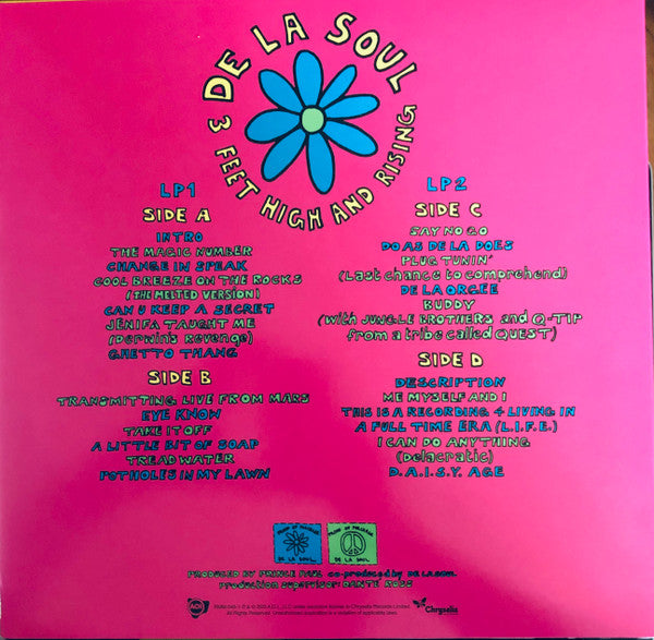 De La Soul - 3 Feet High And Rising (1989) - New 2 LP Record 2023 Chrysalis Black 180 gram Vinyl & Comic Insert - Hip Hop / Conscious - Shuga Records