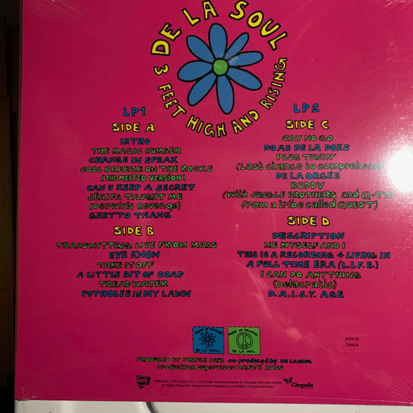 De La Soul - 3 Feet High And Rising (1989) - New 2 LP Record 2023 Chrysalis AOI Yellow 180 gram Vinyl & Comic Insert - Hip Hop / Conscious - Shuga Records
