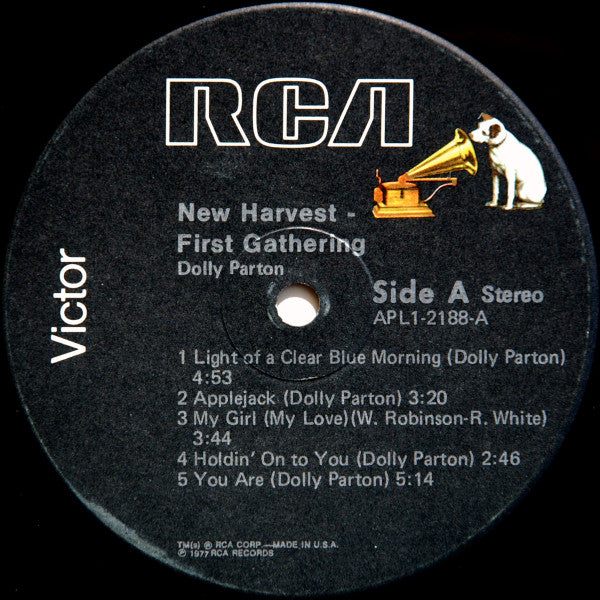 Dolly Parton - New Harvest ... First Gathering - VG+ LP Record 1977 RCA Victor USA Vinyl - Country - Shuga Records