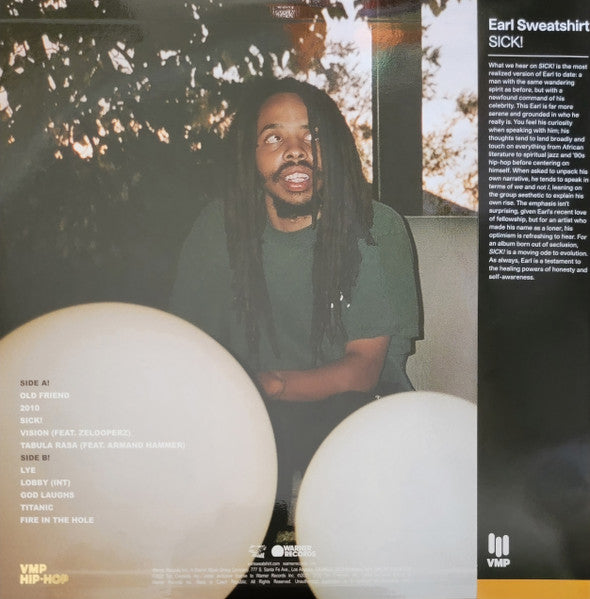 Earl Sweatshirt - Sick! - New LP Record 2023 Warner Tan Cressida Vinyl Me Please Brown White Galaxy Vinyl & Booklet - Hip Hop - Shuga Records