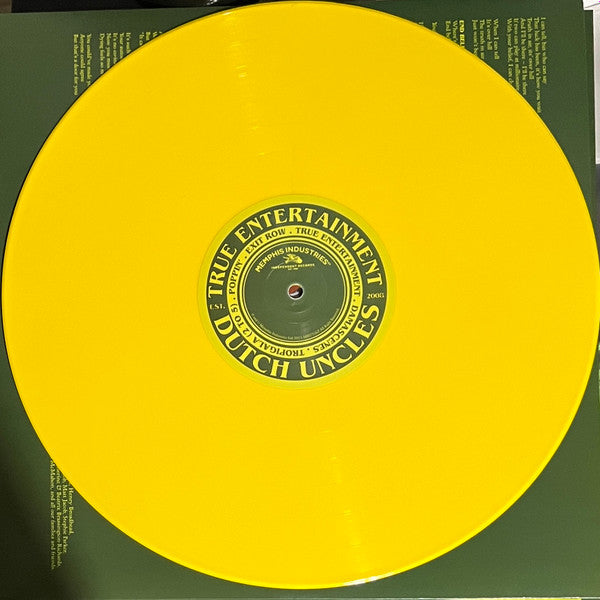 Dutch Uncles - True Entertainment - Mint- LP Record 2023 Memphis Industries Yellow vinyl - Indie Rock / Indie Pop - Shuga Records