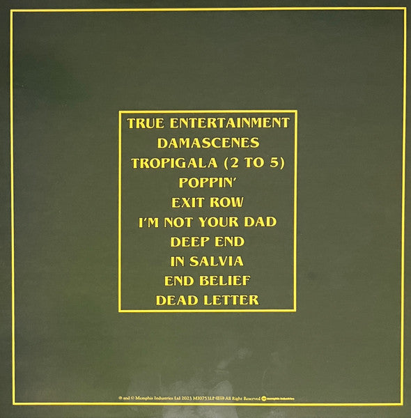 Dutch Uncles - True Entertainment - Mint- LP Record 2023 Memphis Industries Yellow vinyl - Indie Rock / Indie Pop - Shuga Records
