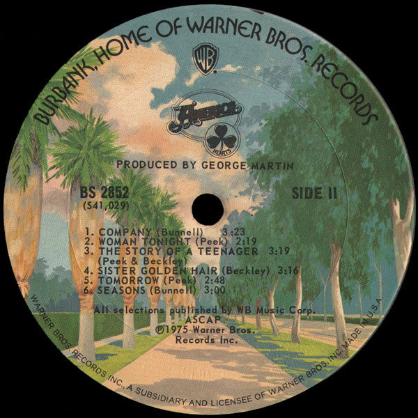 America - Hearts - VG+ LP Record 1975 Warner USA Vinyl & Hype Sticker -Pop Rock / Soft Rock - Shuga Records