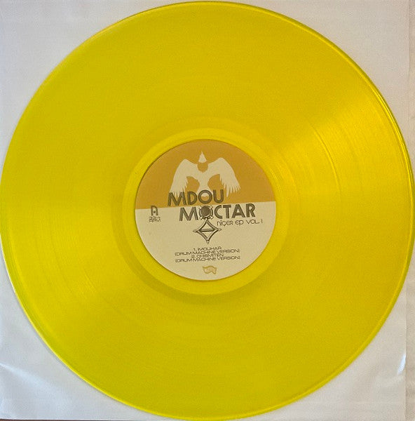 Signed Autographed - Mdou Moctar – Niger EP Vol. 1 - New EP Record 2023 Matador Yellow Vinyl - African Rock / Tuareg / Psychedelic Rock - Shuga Records