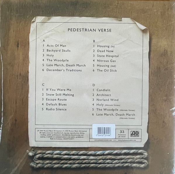 Frightened Rabbit - Pedestrian Verse (2013) - New 2 LP Record 2023 Atlantic Black & Blue Marble Vinyl - Rock / Indie Rock - Shuga Records