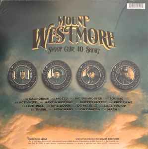 Mount Westmore - Snoop Cube 40 $hort - Mint- 2 LP Record 2023 MNRK USA Orange Transparent Vinyl - Hip Hop - Shuga Records