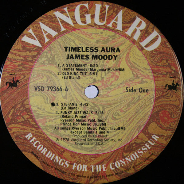 James Moody - The Moody Story - VG+ LP Record 1957 Vanguard USA Vinyl - Jazz / Fusion / Jazz-Funk - Shuga Records