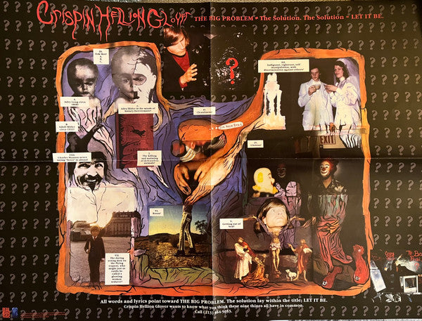 Crispin Hellion Glover - The Big Problem The Solution Let It Be (1989) - New LP Record Store Day 2023 Restless Real Gone RSD Light Blue with Crimson "Clowny Clown Clown" Splatter Vinyl & Poster - Alternative Rock / Spoken Word / Avantgarde - Shuga Records