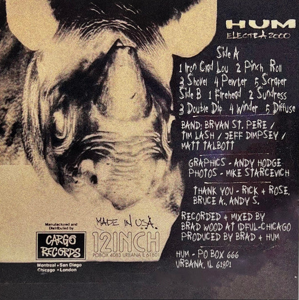 Hum - Electra 2000 (1993) - New LP Record 2023 Unofficial Random Color Vinyl - Indie Rock / Space Rock - Shuga Records