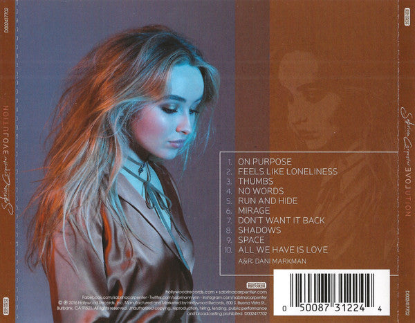 Sabrina Carpenter - Evolution - New CD Album 2016 Hollywood USA - Pop / Dance-pop - Shuga Records