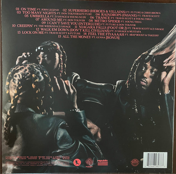 Metro Boomin - Heroes & Villains - Mint- LP Record 2023 Boominati Republic Vinyl & Insert - Hip Hop / Trap - Shuga Records