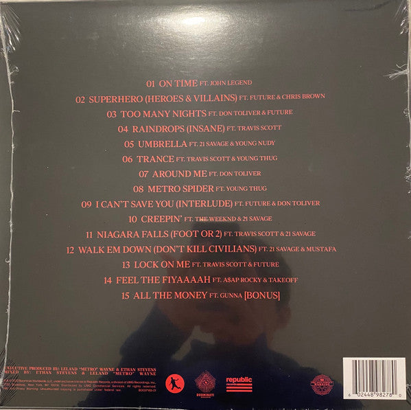 Metro Boomin - Heroes & Villains - Mint- LP Record 2023 Republic Boominati Target Exclusive USA Vinyl & Insert - Hip Hop / Trap - Shuga Records