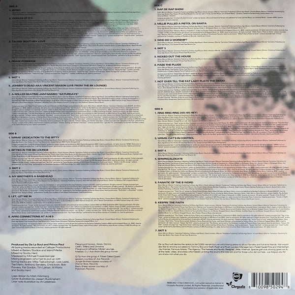 De La Soul - De La Soul Is Dead (1991) - Mint- 2 LP Record 2023 Chrysalis AOI Vinyl - Hip Hop / Jazzy Hip-Hop