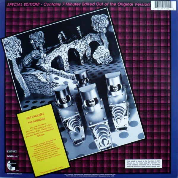 The Residents - Not Available (1978) - Mint- LP Record 2010 Ralph MVD Audio USA Vinyl - Experimental / Electronic - Shuga Records