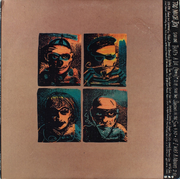 Too Much Joy - That's A Lie (Remix) - VG+ EP Record 1990 Giant USA Promo Vinyl - Alternative Rock - Shuga Records