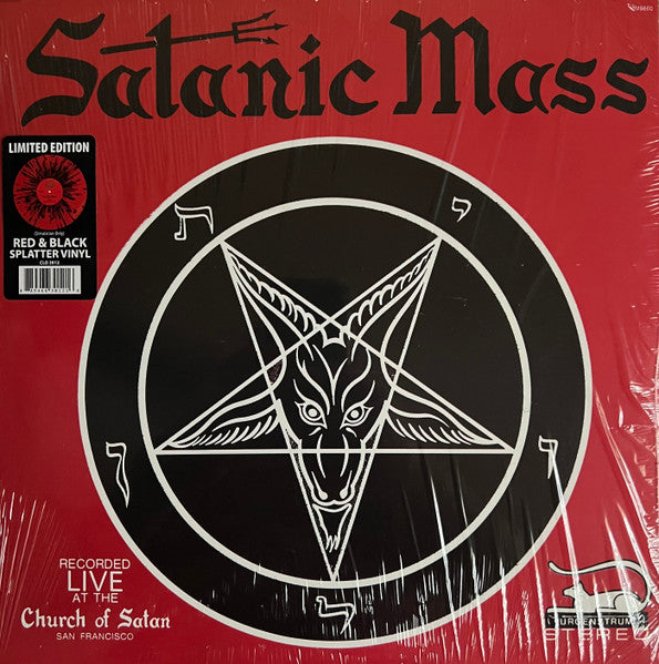 Anton LaVey - The Satanic Mass (1968) - New LP Record 2023 Cleopatra Red & Black Splatter Vinyl - Religious / Sermon / Occult - Shuga Records