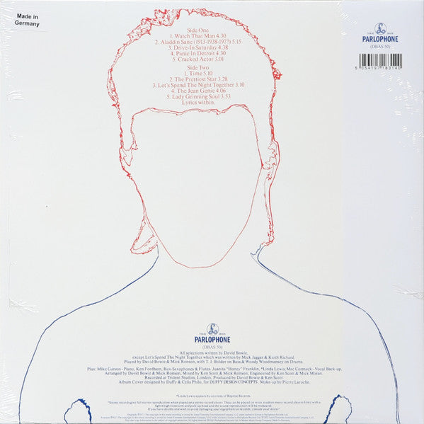 David Bowie - Aladdin Sane (1973) - New LP Record 2023 Parlophone Audiophile Vinyl & OBI - Pop Rock / Glam - Shuga Records