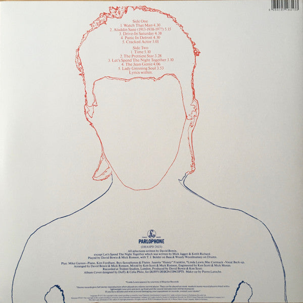 David Bowie - Aladdin Sane (1973) - New LP Record 2023 Parlophone Picture Disc Vinyl - Pop Rock / Glam - Shuga Records