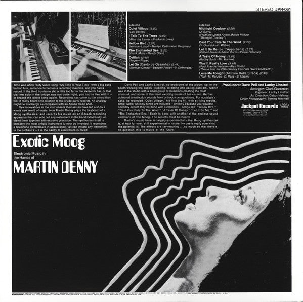 Martin Denny - Exotic Moog (1969) - New LP Record 2023 Jackpot Black Vinyl - Jazz / Exotica / Easy Listening - Shuga Records