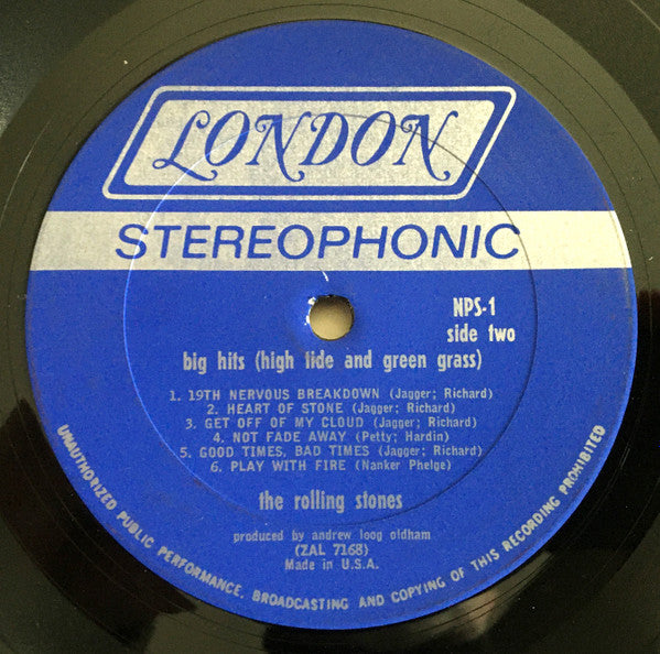 The Rolling Stones - Big Hits (High Tide And Green Grass) - VG+ LP Record 1966 London USA Vinyl & Booklet - Rock & Roll / Blues Rock - Shuga Records