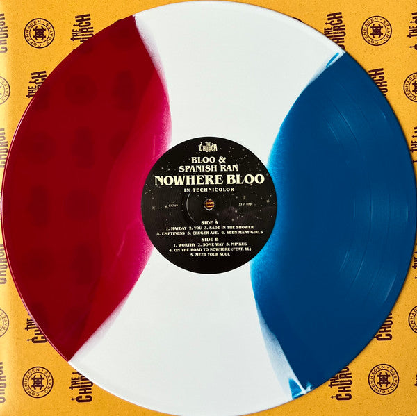 Bloo x Spanish Ran - Nowhere Bloo - Mint- LP Record 2023 Copenhagen Crates Denmark PROMO RARE Wonder Bread Red/White/Blue Stripes Vinyl & OBI - Hip Hop