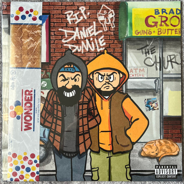 Bloo x Spanish Ran - Nowhere Bloo - Mint- LP Record 2023 Copenhagen Crates Denmark PROMO RARE Wonder Bread Red/White/Blue Stripes Vinyl & OBI - Hip Hop