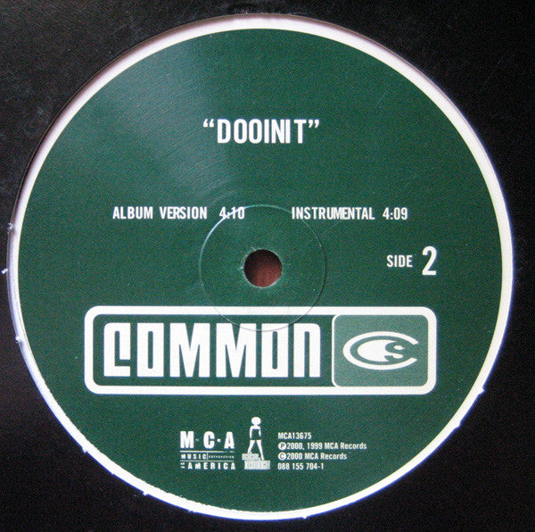 Common - The 6th Sense / Dooinit - VG+ 12" Single Record 2000 MCA USA Vinyl - Hip Hop - Shuga Records