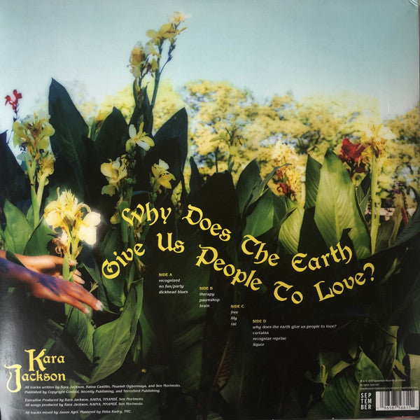 Kara Jackson - Why Does The Earth Give Us People To Love? - New LP Record 2023 September Recordings Violet Vinyl & Booklet - Rock / Folk / Alternative / Acoustic - Shuga Records