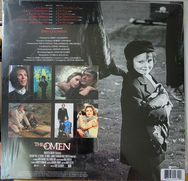 Jerry Goldsmith Composed By Lionel Newman - The Omen (Original Motion Picture 1976) - Mint- LP Record 2018 Varèse Sarabande Newbury Comics Exclusive Clear With Black & White Splatter Vinyl - Soundtrack - Shuga Records