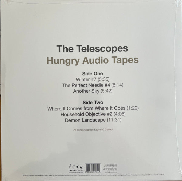 The Telescopes - Hungry Audio Tapes (2006) - New LP Record Store Day 2023 Glass Modern RSD Clear Vinyl - Shoegaze / Dream Pop / Rock - Shuga Records