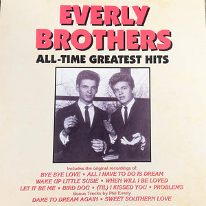 Everly Brothers - All-Time Greatest Hits - Mint- LP Record 1990 Curb USA Vinyl - Rock & Roll / Pop Rock - Shuga Records