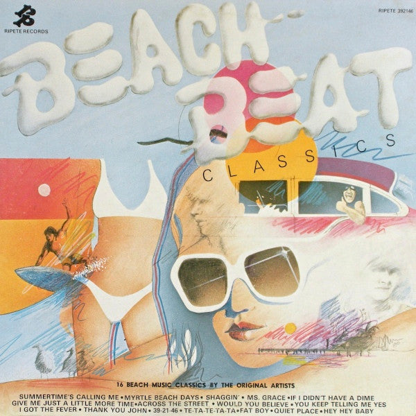 Various - Beach Beat Classics - VG+ LP Record 1980 Ripete USA Vinyl - Soul / Rhythm & Blues / Funk - Shuga Records