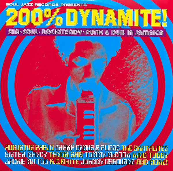 Various - 200% Dynamite! - New 2 LP Record Store Day 2023 Soul Jazz UK RSD Red & Blue Vinyl & Download - Reggae / Ska / Rocksteady / Dub / Roots / Dancehall - Shuga Records