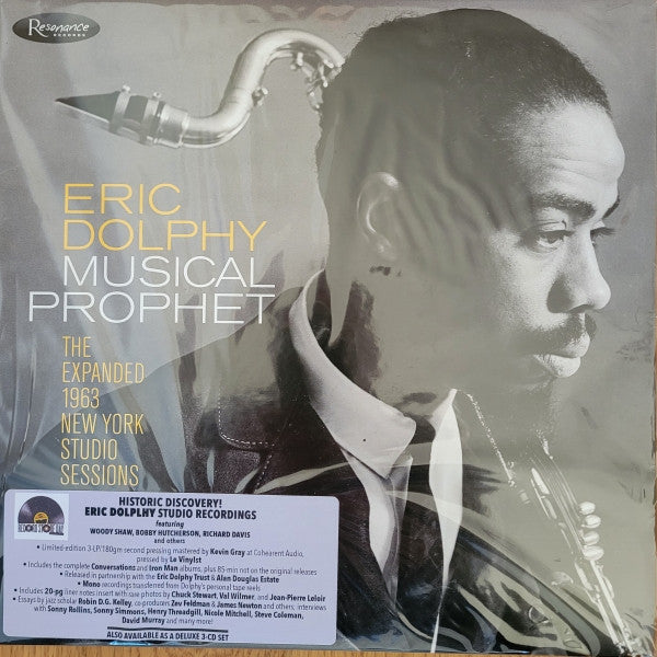Eric Dolphy - Musical Prophet (The Expanded 1963 New York Studio Sessions) - New 3 LP Record Store Day 2023 Resonance RSD 180 gram Vinyl & Numbered - Free Jazz / Avant-garde Jazz / Bop - Shuga Records